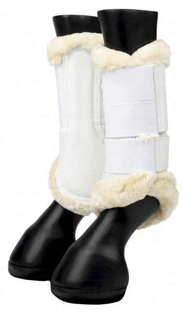 LeMieux Fleece Edged Mesh Brushing Boot 1 LeMieux Fleece Edged Mesh Brushing Boot