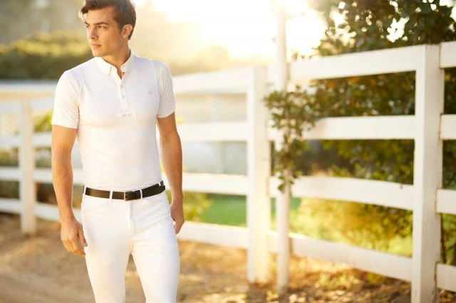 Ariat Mens Tri Factor Grip Knee Patch Breech - White 3 Ariat Mens Tri Factor Grip Knee Patch Breech - White - Image 3