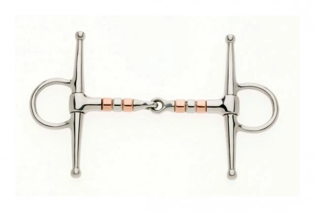 Copper Roller Full Cheek Jointed Snaffle 1 Copper Roller Full Cheek Jointed Snaffle