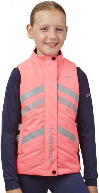 Weatherbeeta Childs Reflective Quilted Gilet Hi Vis 1 Weatherbeeta Childs Reflective Quilted Gilet Hi Vis