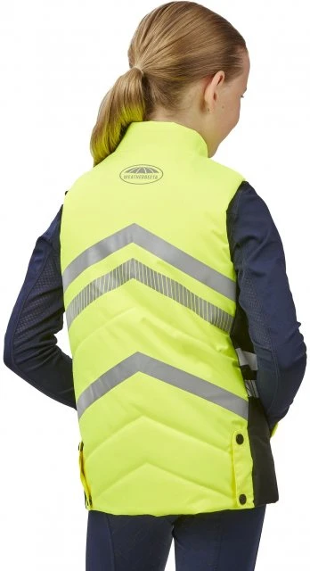 Weatherbeeta Childs Reflective Quilted Gilet Hi Vis 2 Weatherbeeta Childs Reflective Quilted Gilet Hi Vis - Image 2