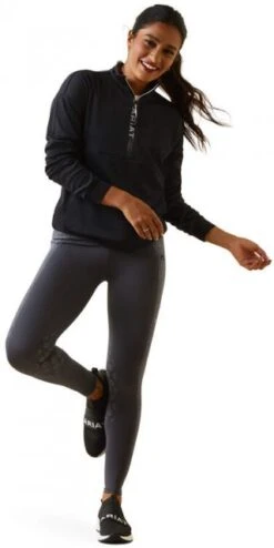 Ariat Breathe 1/2 Zip Sweatshirt - Black -Equestria Shop 16960c