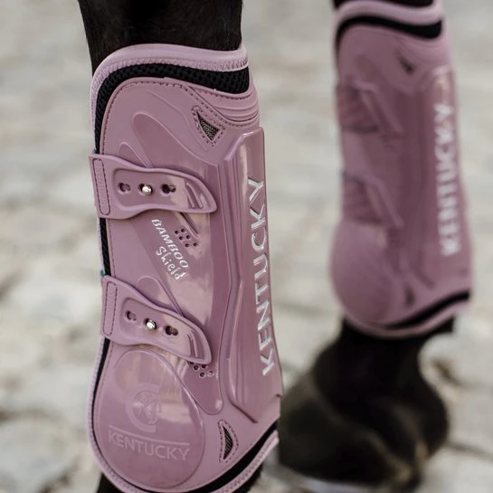 Kentucky Tendon Boots Bamboo Shield - Elastic - Old Rose 1 Kentucky Tendon Boots Bamboo Shield - Elastic - Old Rose