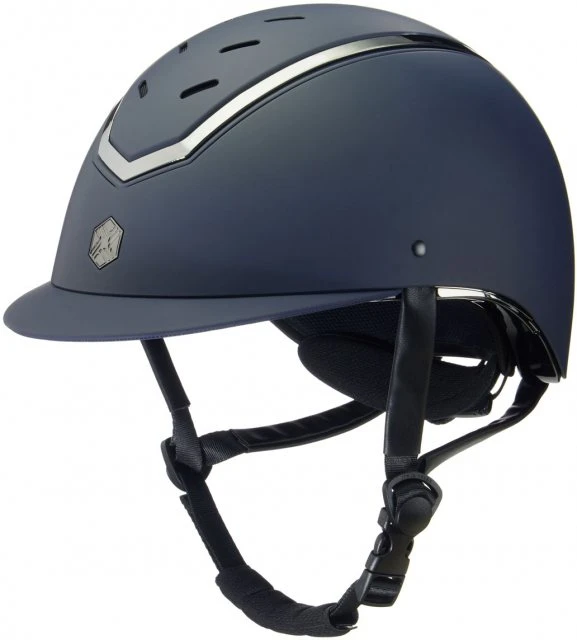EQX Kylo Riding Hat - Navy Matte/Pewter 1 EQX Kylo Riding Hat - Navy Matte/Pewter