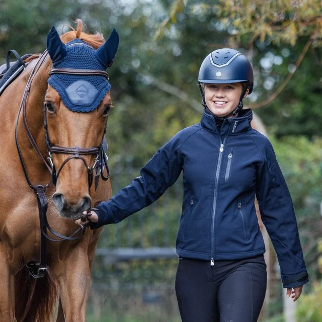 EQX Kylo Riding Hat - Navy Matte/Pewter 3 EQX Kylo Riding Hat - Navy Matte/Pewter - Image 3