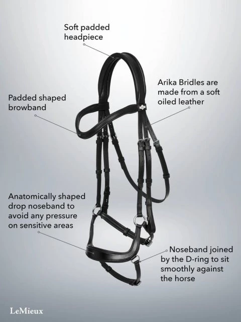 LeMieux Arika Drop Bridle 6 LeMieux Arika Drop Bridle - Image 6