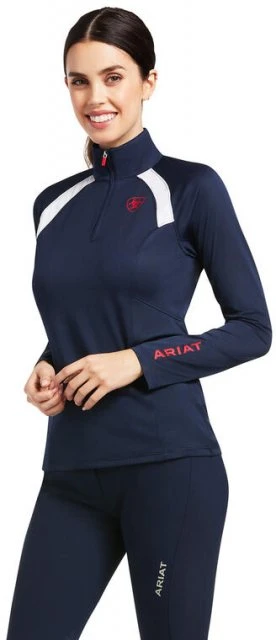 Ariat Sunstopper 2.0 1/4 Zip Base Layer - Team 1 Ariat Sunstopper 2.0 1/4 Zip Base Layer - Team