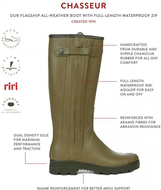 Le Chameau Women's Chasseur Neoprene Lined Boot 5 Le Chameau Women's Chasseur Neoprene Lined Boot - Image 5